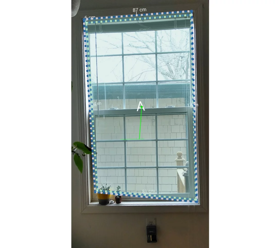 Screenshot from Measure, a promising yet imperfect Tango app