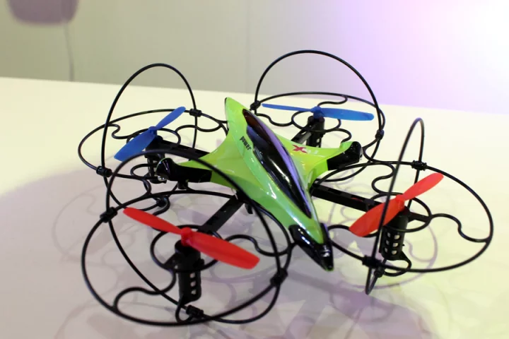 The X-Voice drone is partly controlled by voice commands (Photo:Stu Robarts/Gizmag)