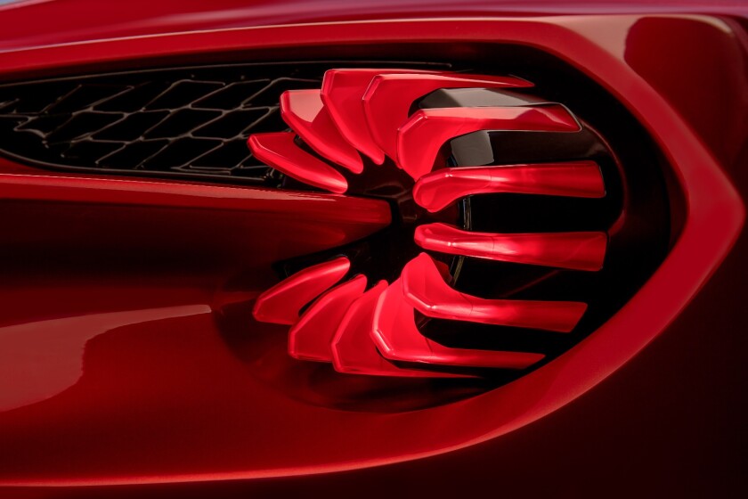 The taillights draw on tech introduced in the Vulcan