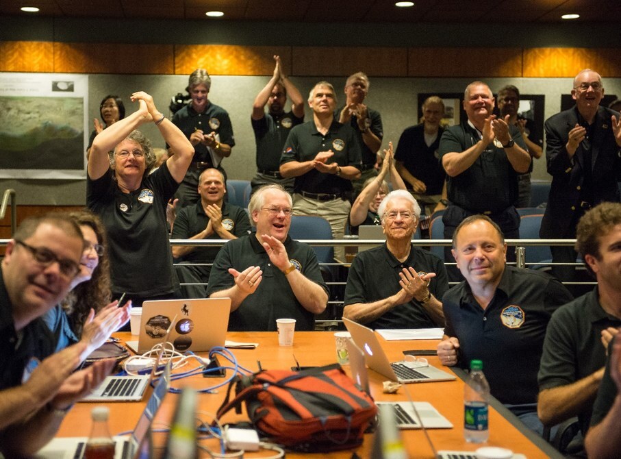 NASA's New Horizons team reacts to the historic flyby