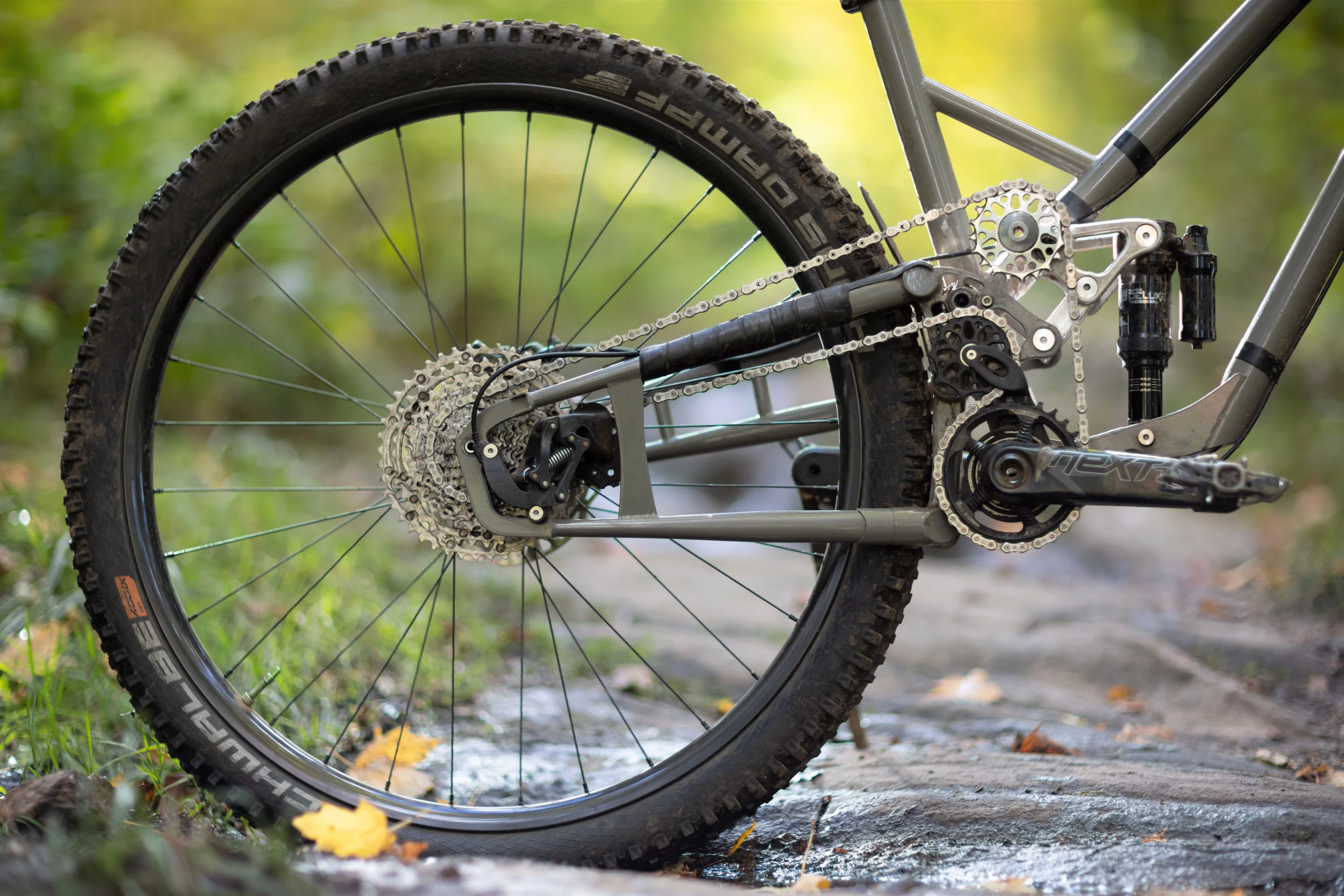 The Supre Drive drivetrain can be incorporated into both full-suspension and hardtail mountain bikes