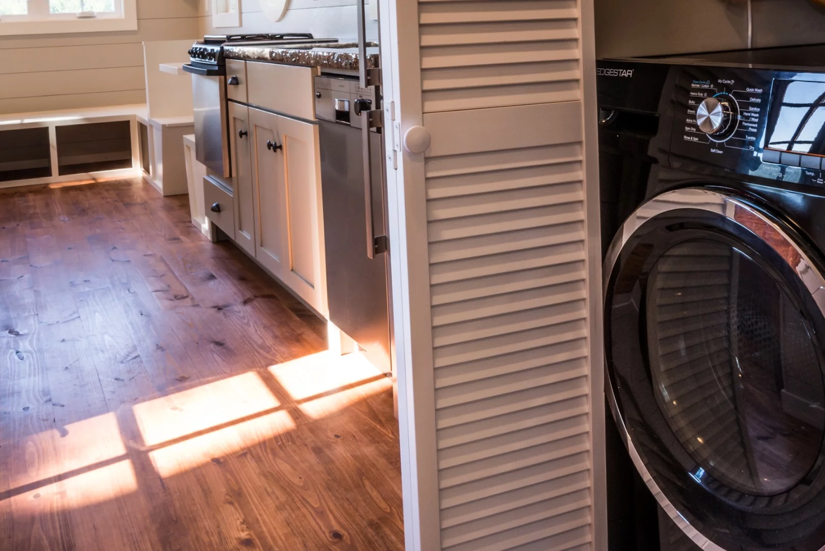 The Ridgewood includes a washer/dryer