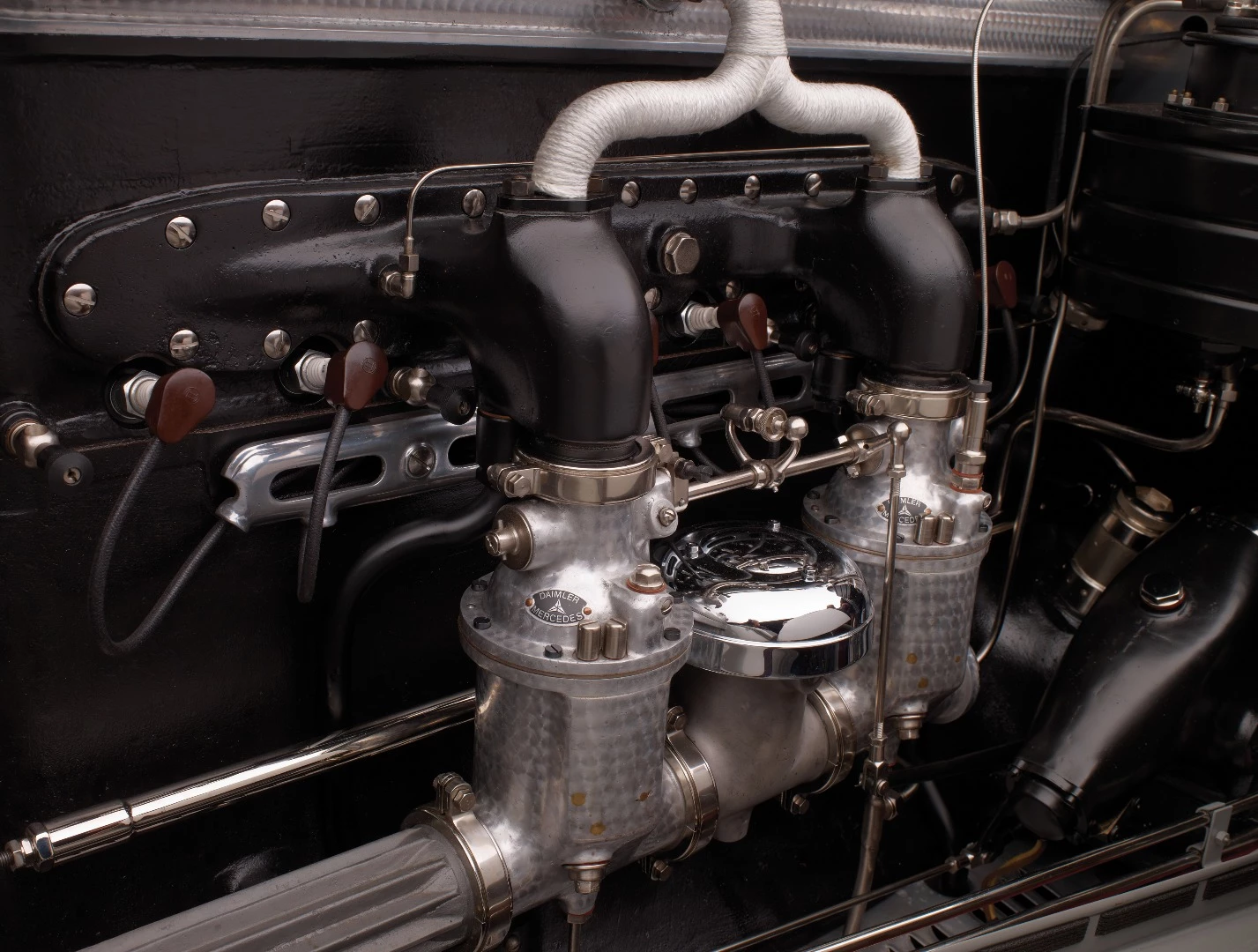 This Saoutchik Mercedes-Benz 680 S Torpedo's 6.8 liter supercharged motor had dual carburettors and produced 180 horsepower