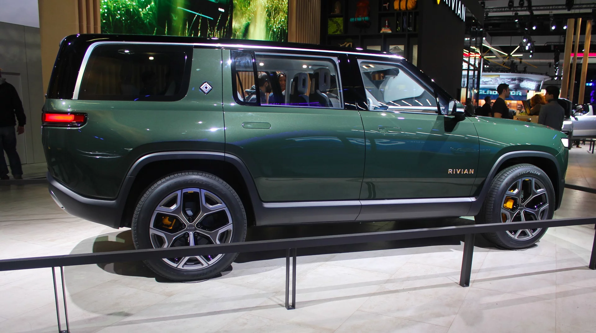 The Rivian R1S seats up to seven