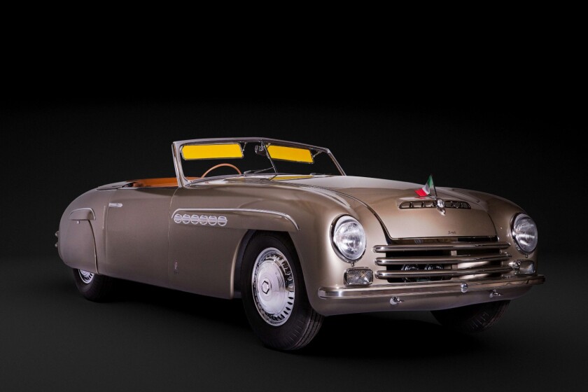 This 1942-46 Alfa Romeo 6C 2500 Pinin Farina Speziale has a great story behind it, with 14 having been built and delivered to Pinin Farina in 1942, but production was discontinued due to the war. Commissioned by Milanese socialite Giuliana Tortolli-Cuccioli, this car was created in 1946 and loaned to Pinin Farina by its owner, so he could make a tour of the first post-war automotive exhibitions including the Geneva Motor Show. Italian auto makers were excluded from the 1946 Salon de Paris for political reasons but this car was driven to Paris by Pinin Farina himself, and parked directly in front of the show's entrance, creating his own motor show alongside a Lancia Aprilia that had been driven to Paris by Sergio Farina. The story gets better because at a later date Pinin Fraina buys the car back to use as his own personal vehicle, then when he sells it, it is purchased by Britain's Austin Motor Company and used as the basis of the design of the Austin A90 Atlantic. There is so much more to this car's story, all of it in the auction description. No sale but a great yarn