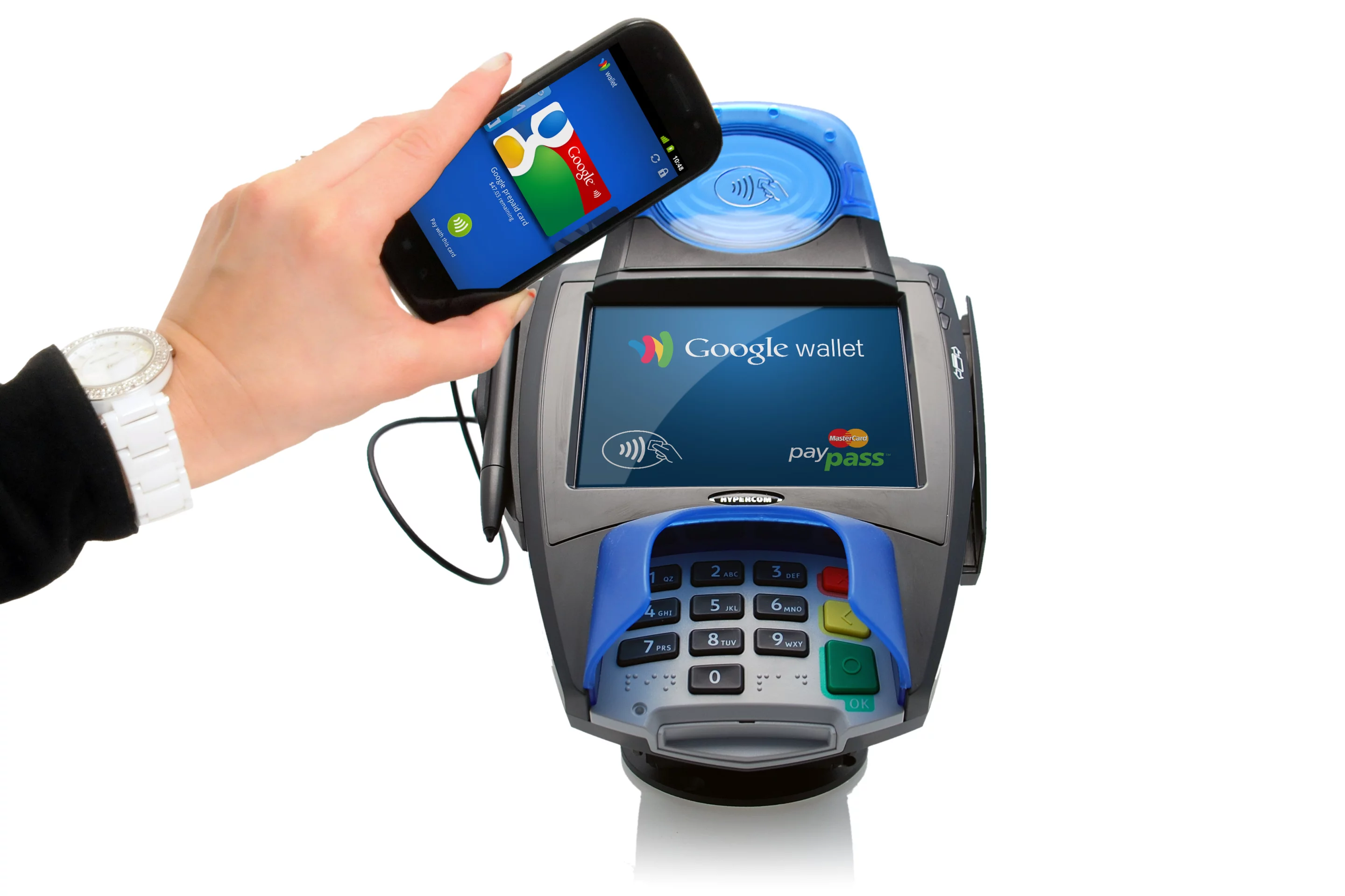 Google Wallet, an app that allows users to pay for items simply by tapping their smartphone on an NFC reader in a store, officially launched today