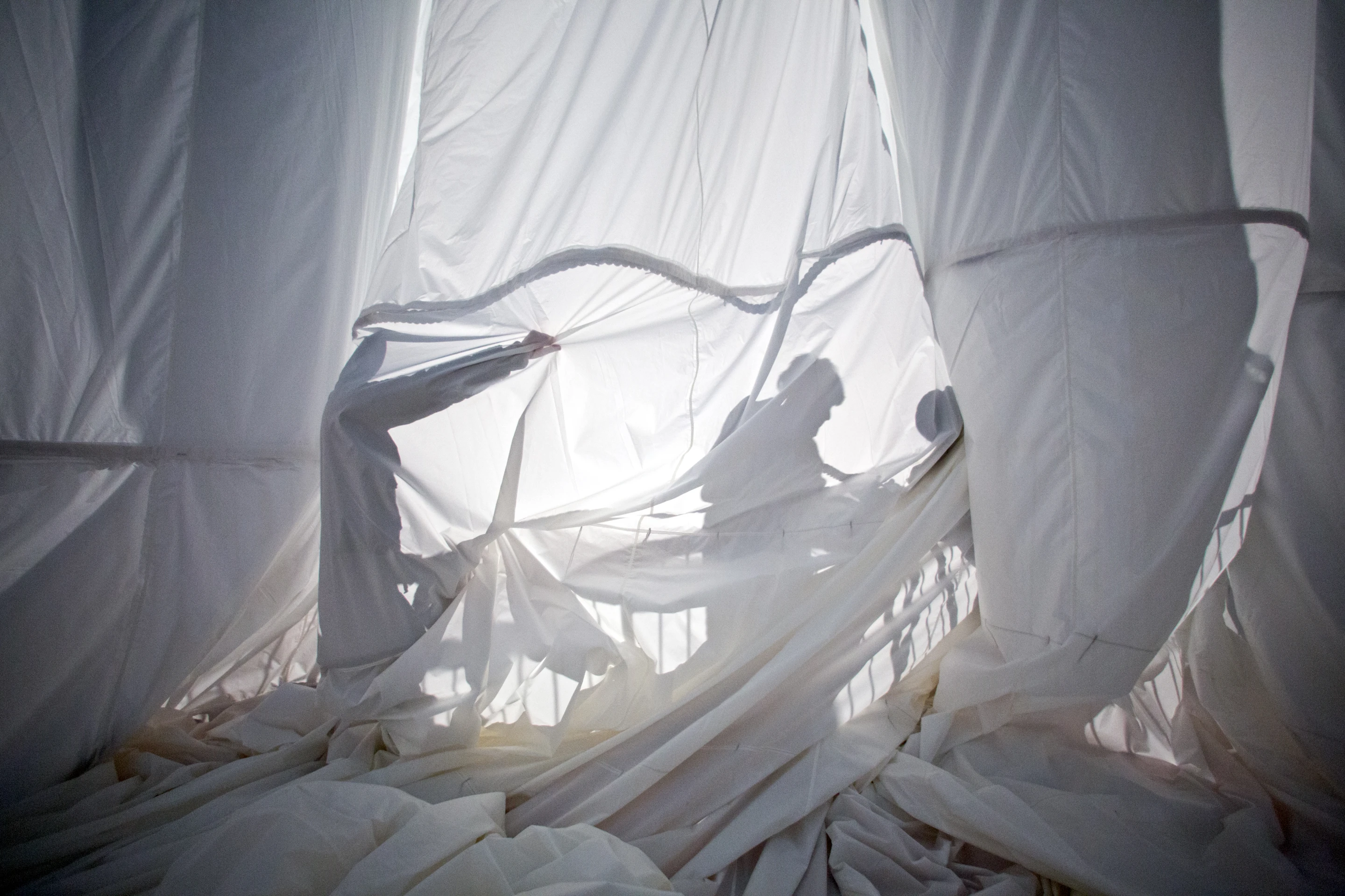 Big Air Package required 20,350 square meters (219,000 square feet) of semi-transparent polyester fabric (Photo: Wolfgang Volz)