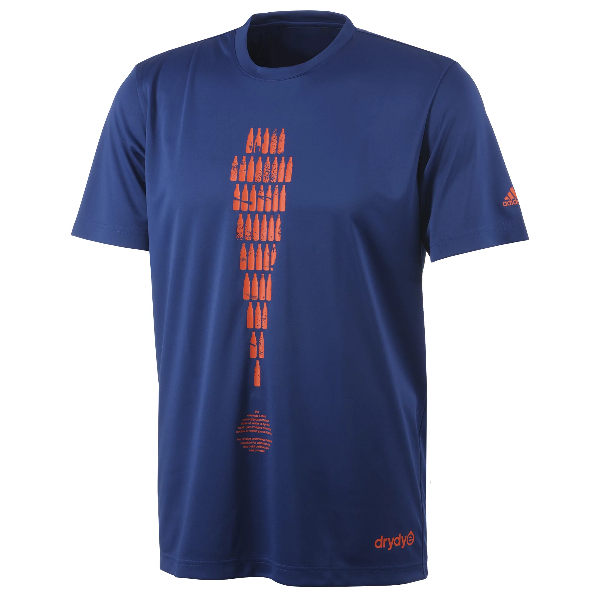 No water was used in the dyeing and processing of this adidas t-shirt