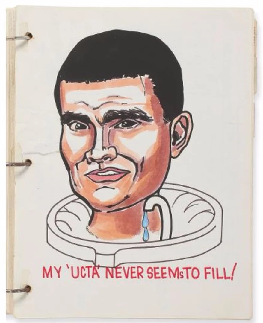 Caricature of Luna Module Pilot Haise