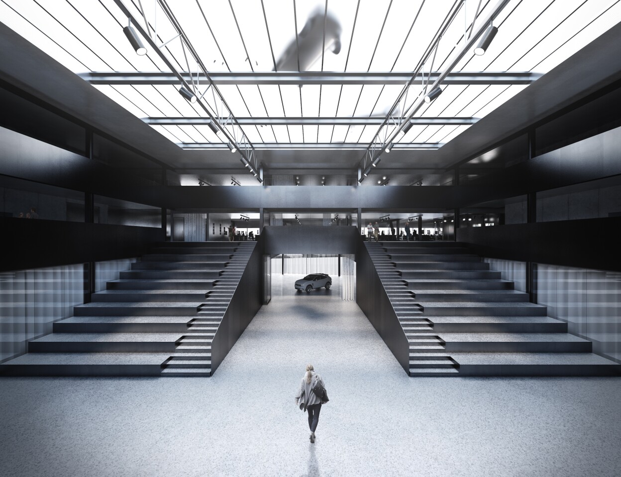 The Geely Design Center's secretive design laboratory will have a partially glazed floor