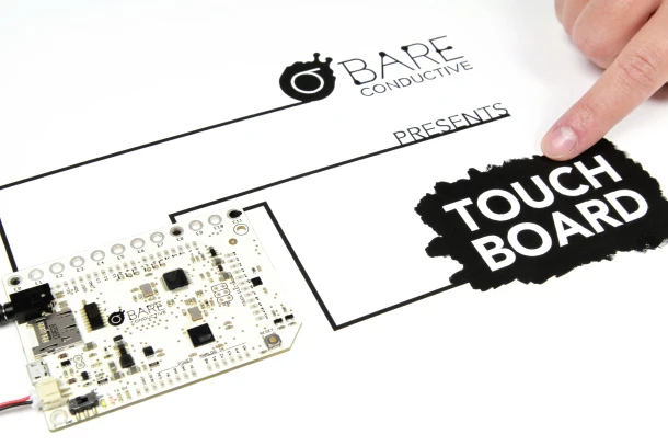 Touch Board connects to conductive electric paint