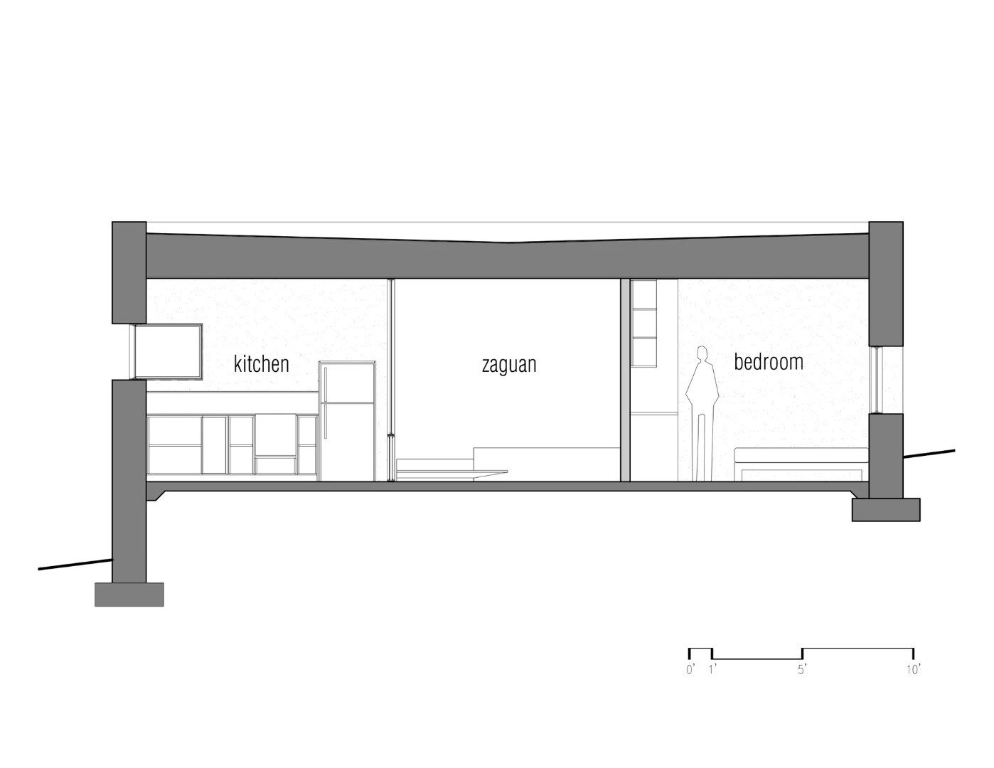Architectural drawing of Casa Caldera