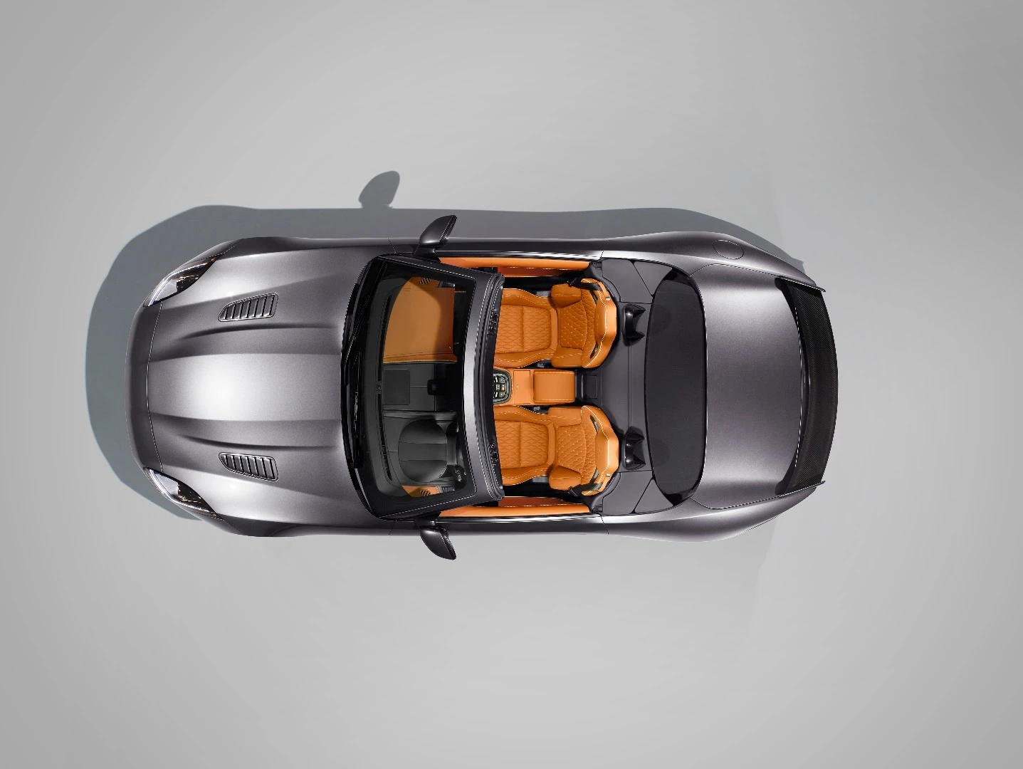 The Jaguar F-Type SVR convertible top view