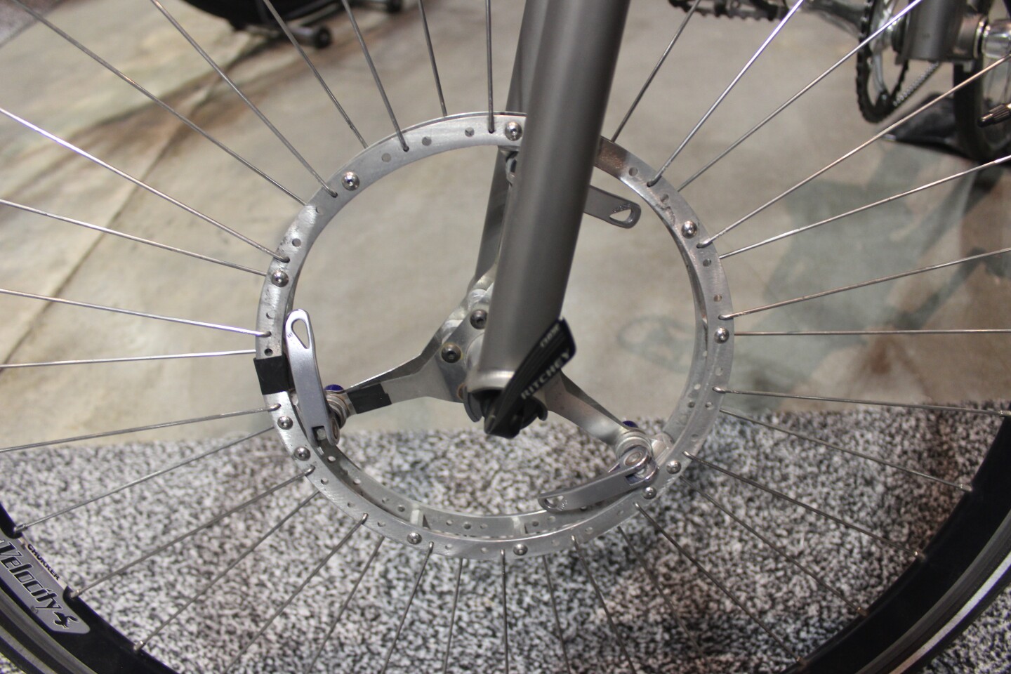 The Alpaca Bike features a removable front hub