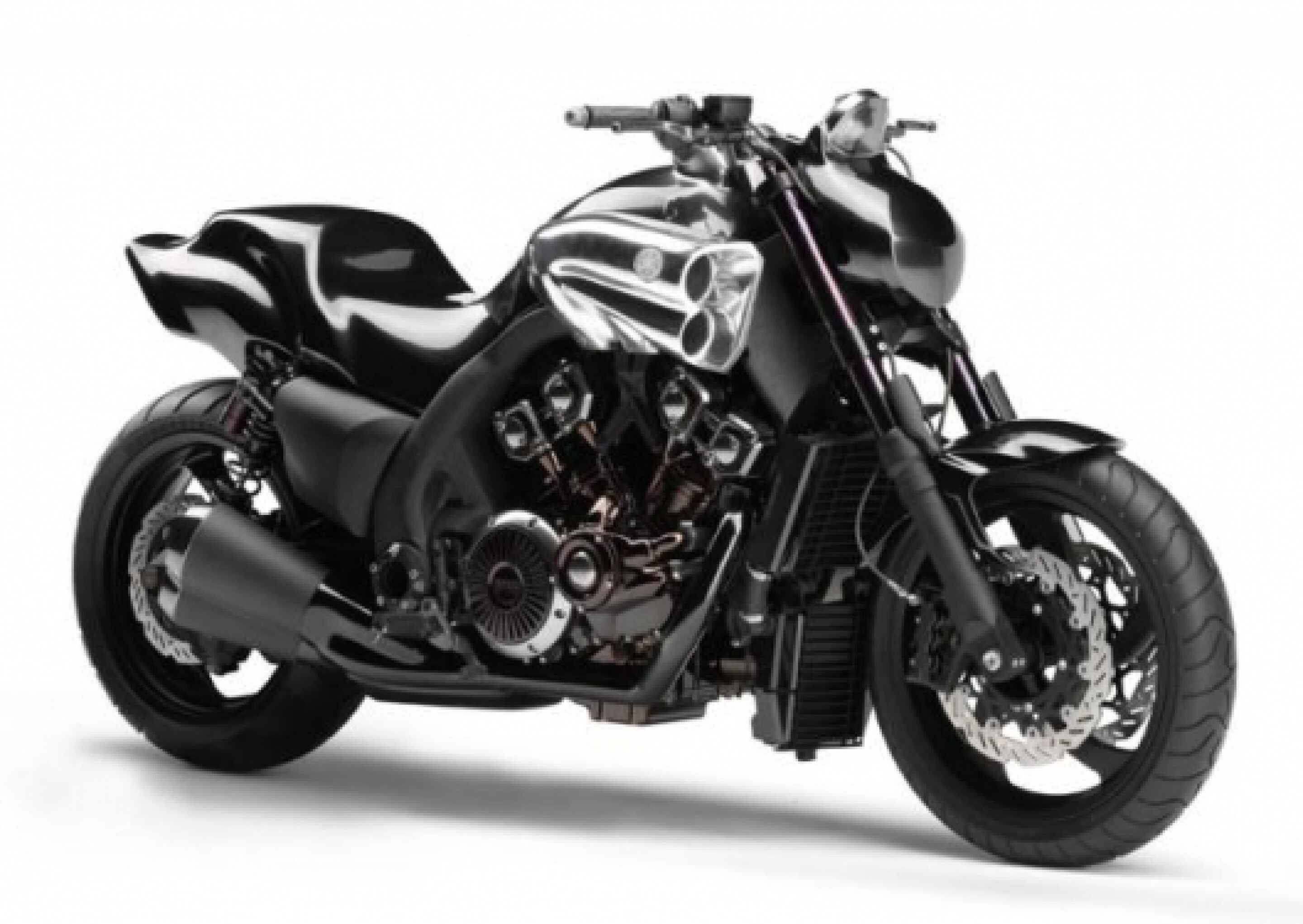 Yamaha VMax 2005 and MTOS concept bikes