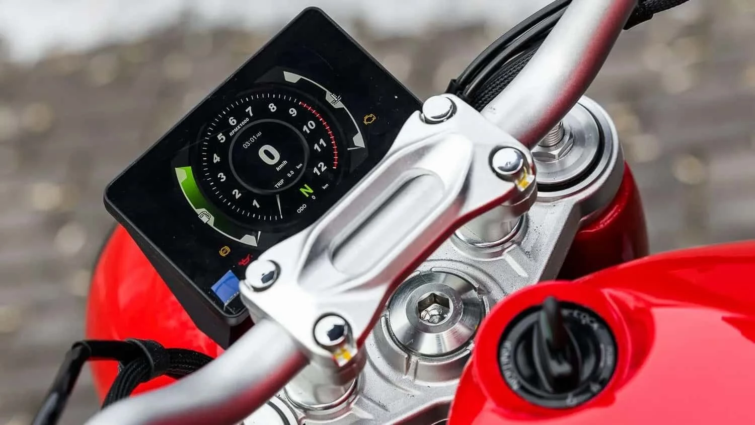 A digital TFT, LED lighting and adjustable suspension are all in there