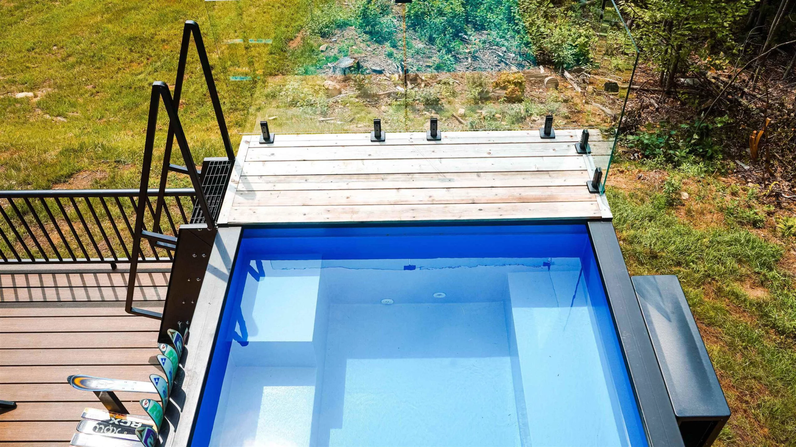 The Vermont Villa's plunge pool fits up to six adults comfortably
