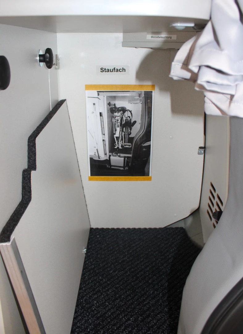 Campmobil even offers a special storage area for folding bikes