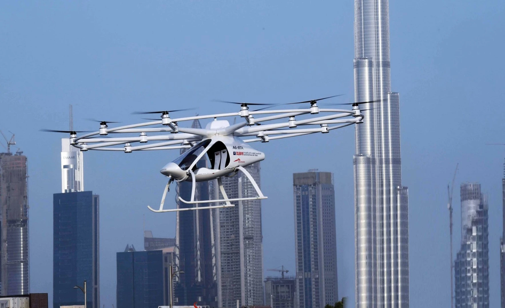 Dubai is moving full steam ahead toward a future skyline dotted with modern skyscrapers and flying taxis