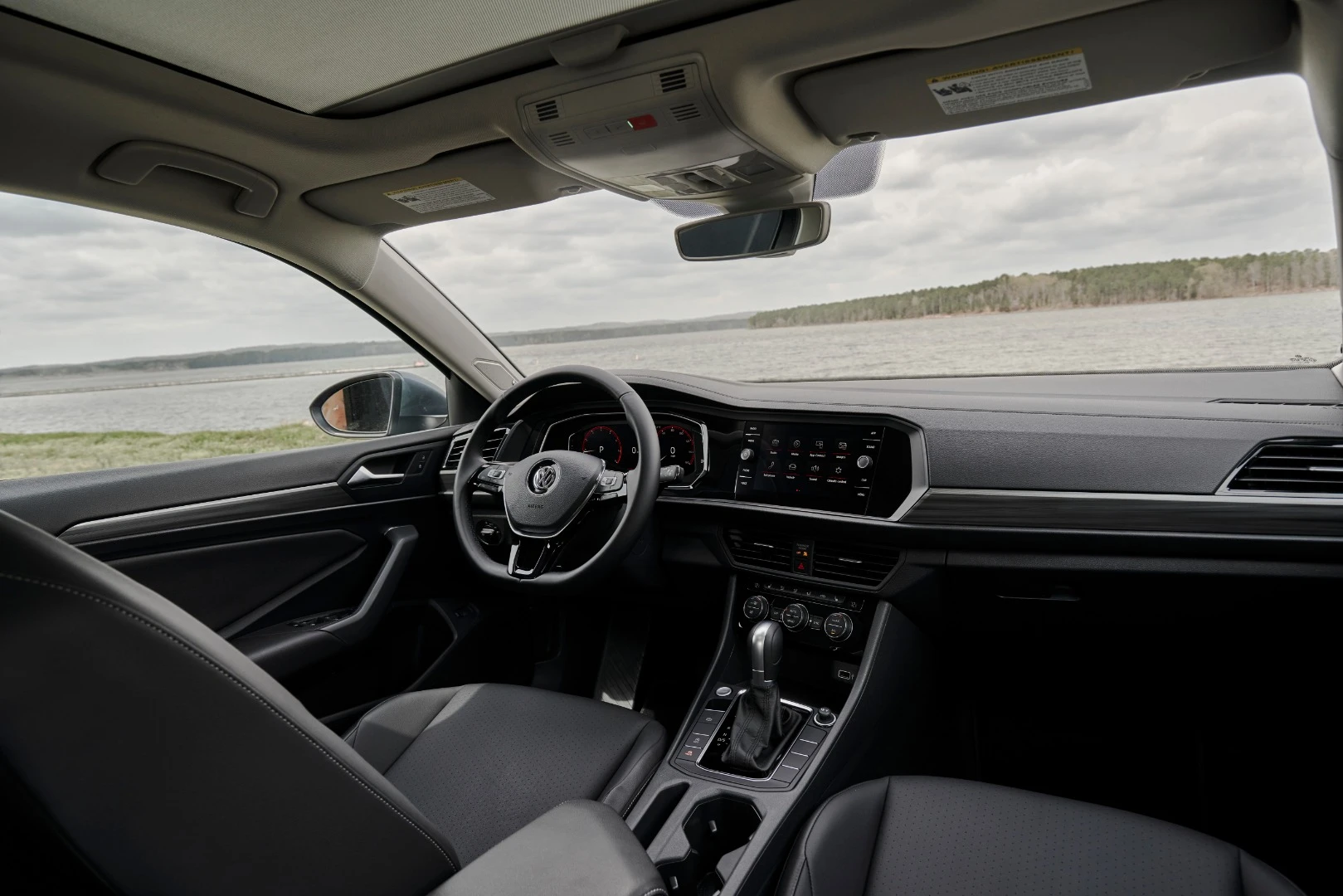 Inside, the Jetta now has a more modern appeal to its design