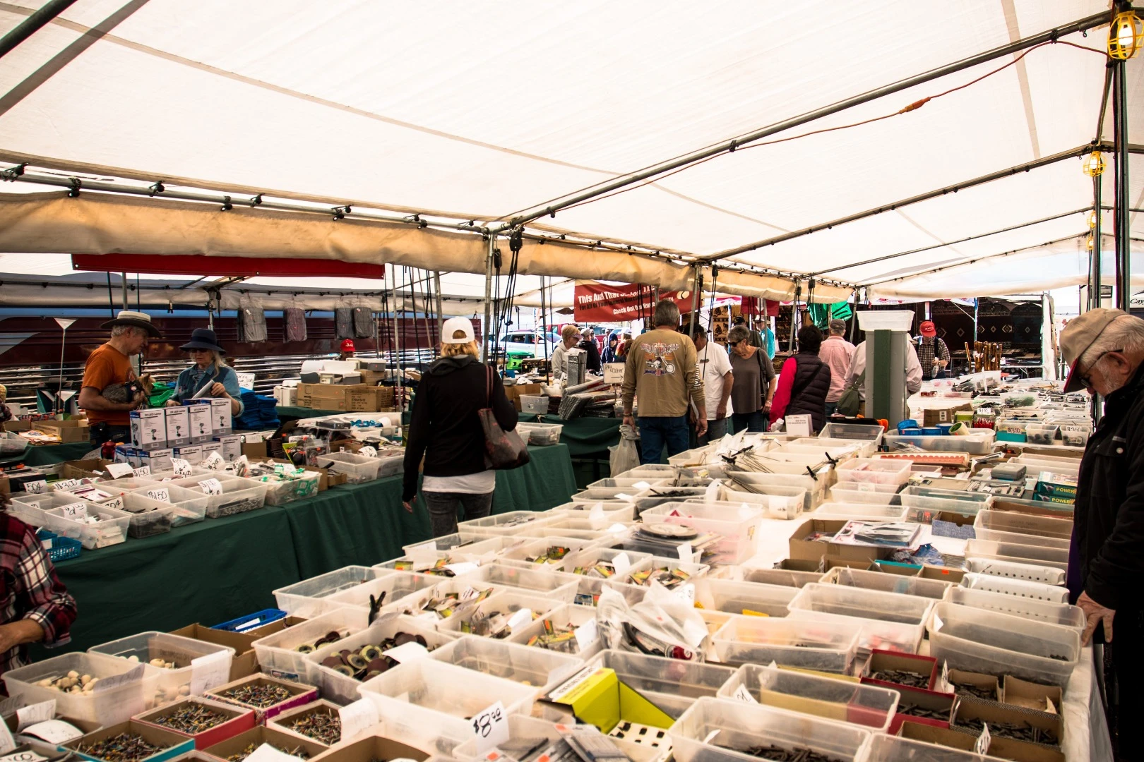 There were hundreds upon hundreds of booths set up in the flea market area