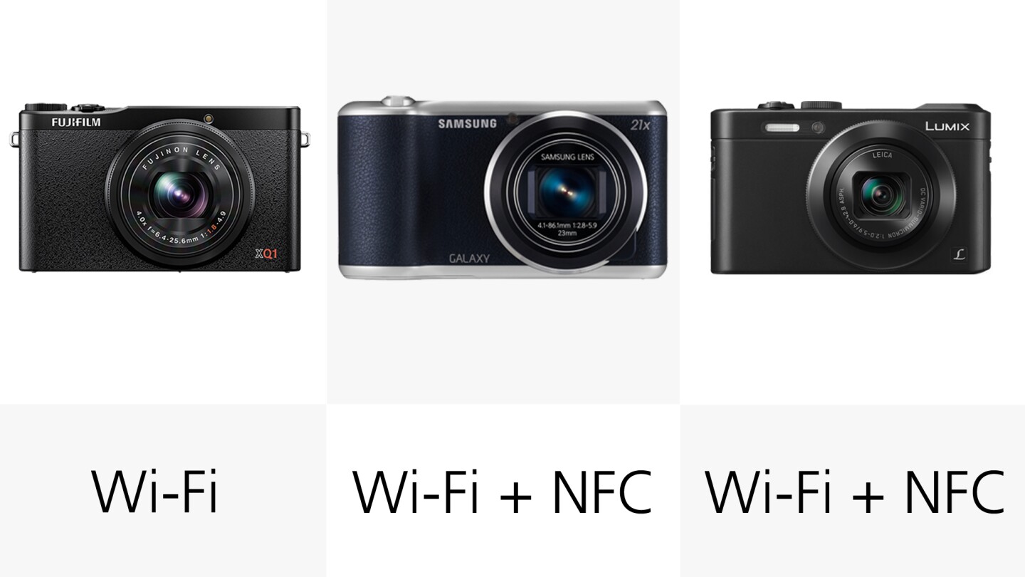 Cameras with NFC make the pairing process even easier with compatible devices