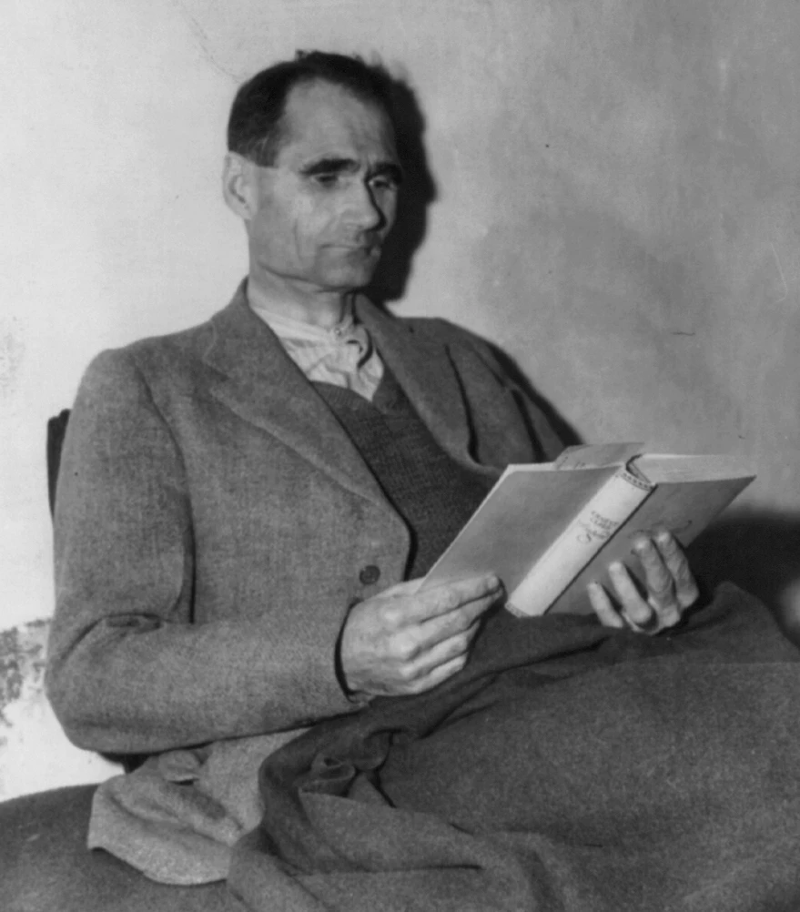 Rudolph Hess in prison in 1945
