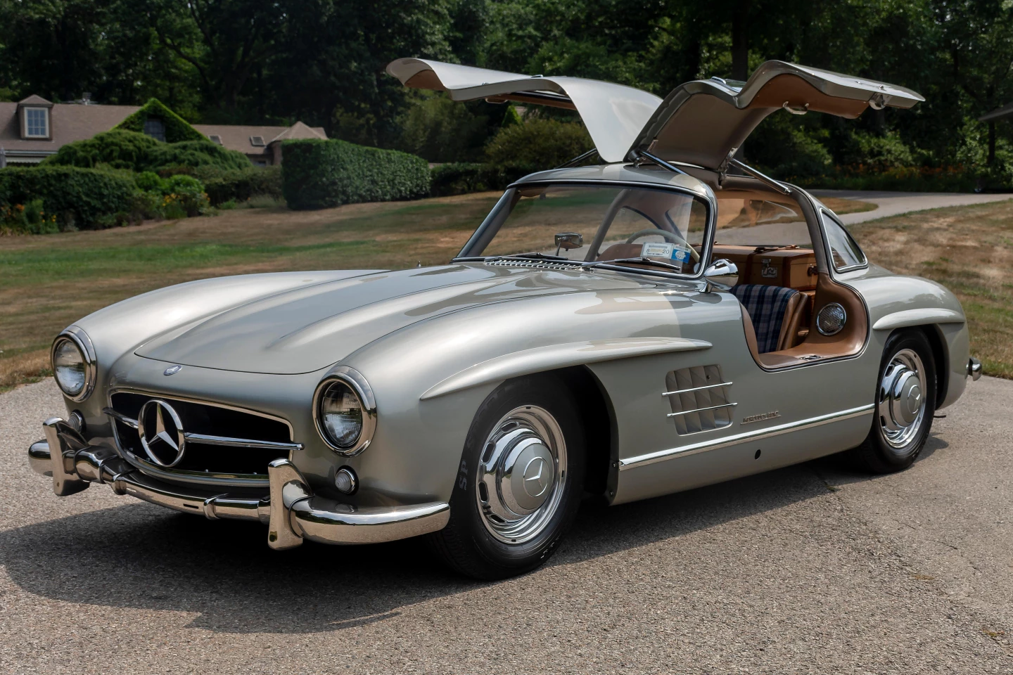 No Sale | 1955 Mercedes-Benz 300SL Gullwing Coupe | High Bid: $975,000 | Bonhams | Quail Auction, Los Angeles | 14 Aug 2020 | Lot 69 | Estimate: $1,200,000 to $1,350,000 | Official Bonhams Auction Page