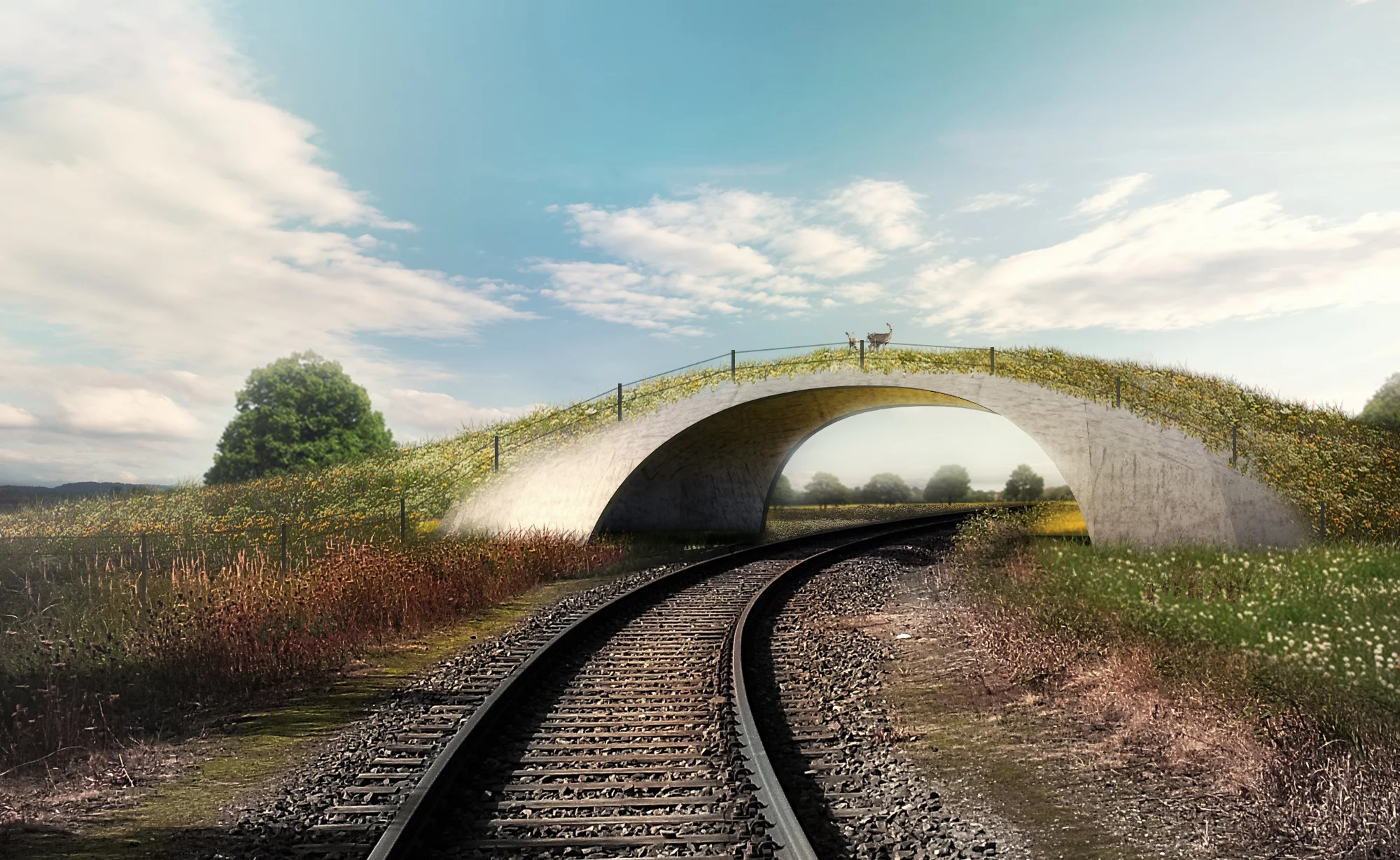 Austrian Federal Railways has already commissioned a design for a wildlife overpass that incorporates the technology