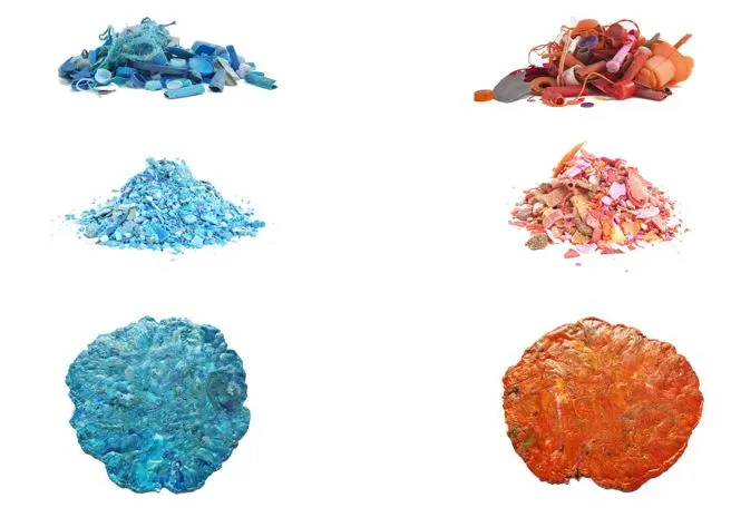 Plastic provides a colorful palette