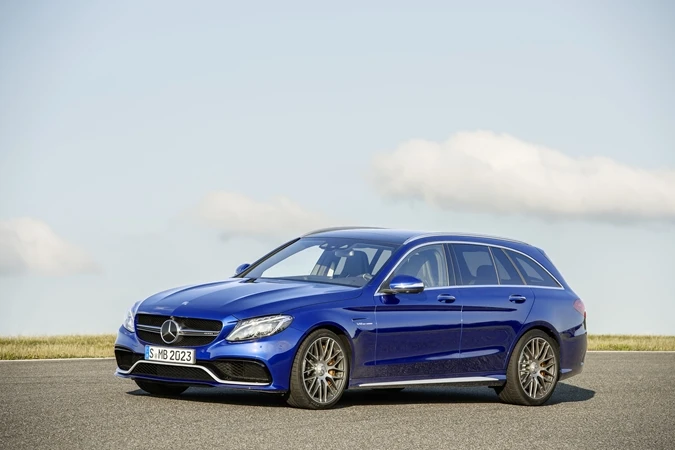 A front-side view of the Mercedes-AMG C 63 Estate