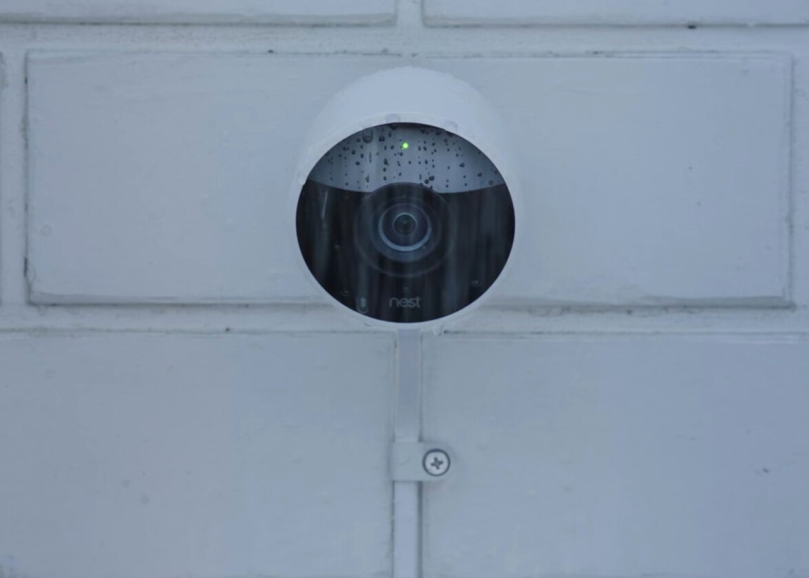 An IP65 rating means the Nest Cam Outdoor is able to handle most weather conditions – but don't drop it in the sink