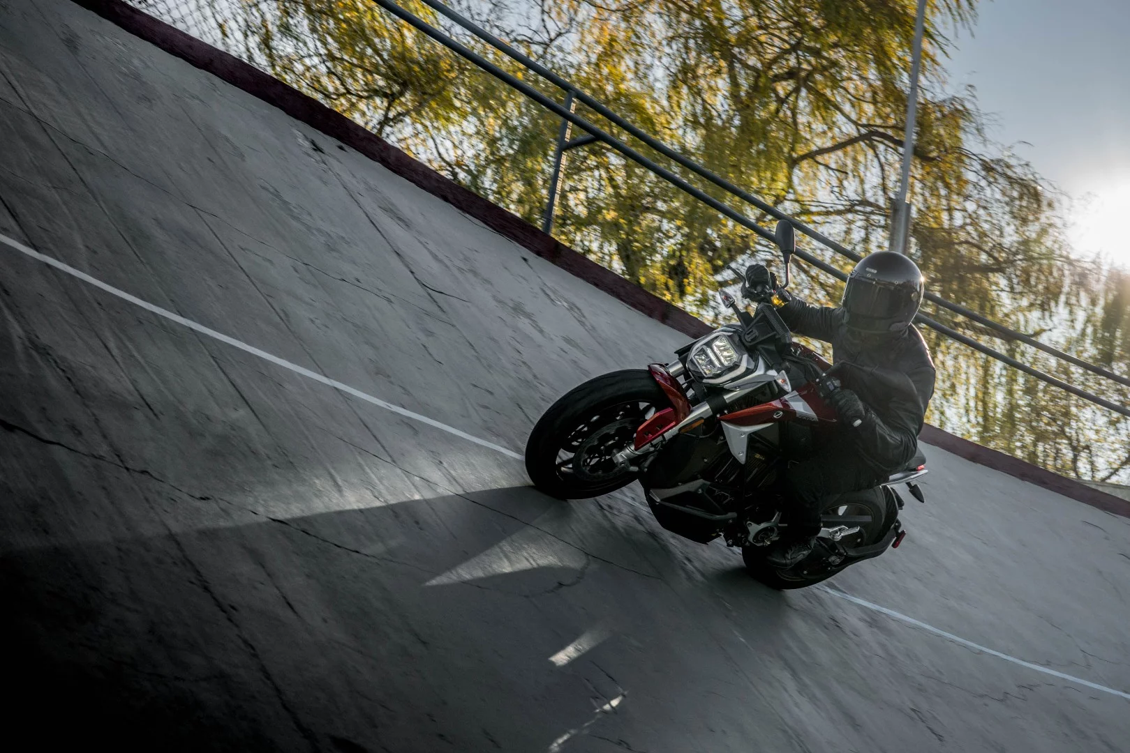 Bosch MSC system handles cornering ABS, as well as lean angle sensitive traction control