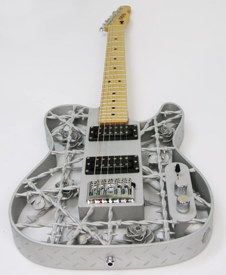 The finished Heavy Metal guitar - a beauty to behold