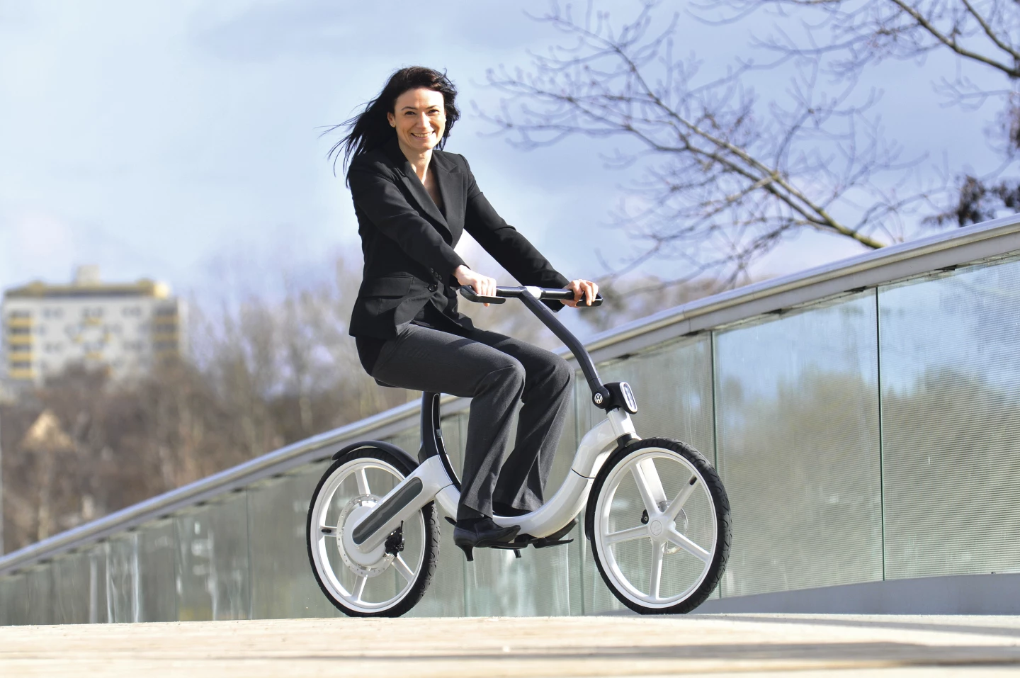 VW's Bik.e, an electric bike that folds to the size of a spare tire.