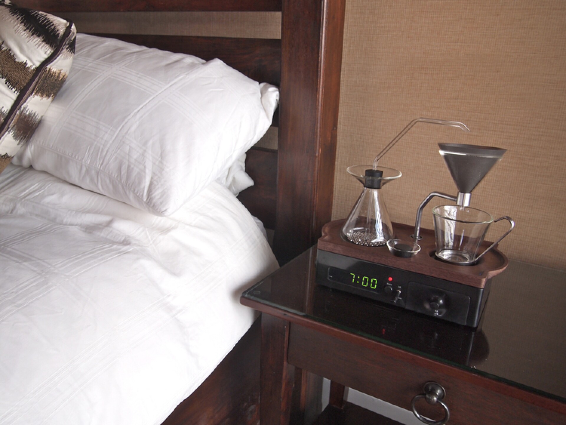 Coffeebrewing alarm clock starts your day with a fresh mug