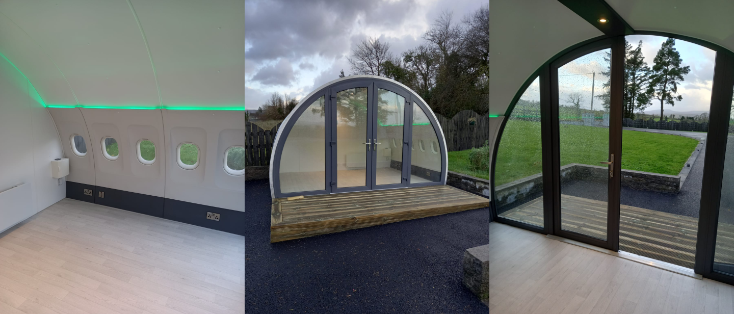 A basic fitout could include floors, power, heating and a little front deck