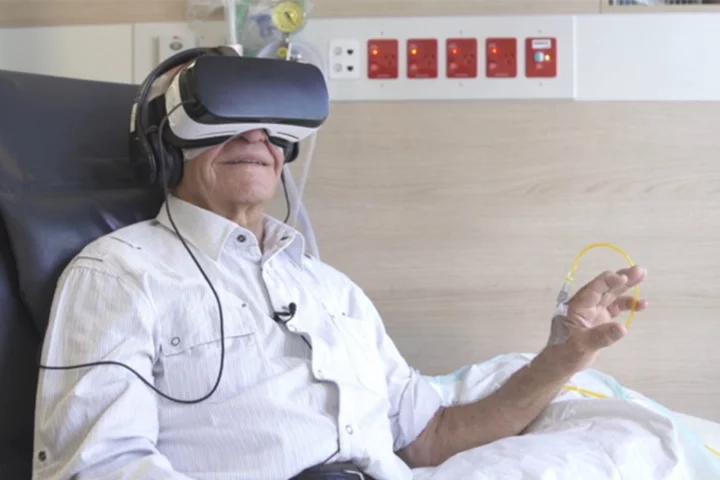 Escaping into virtual reality can be a welcoming distraction for individuals battling a cancer diagnosis