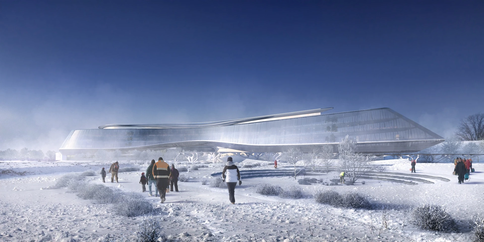 The Sberbank Technopark will feature ZHA's signature curves
