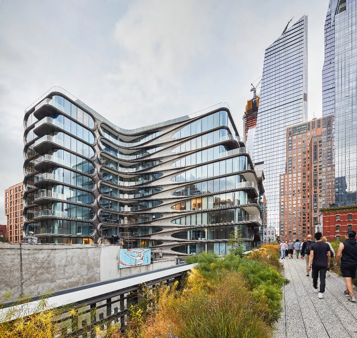 Technically, Hadid isn't listed as the architect of this project, as she wasn't registered as an architect in New York State at the time, but the design is all hers