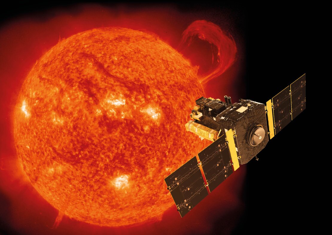 Artist’s impression of the ESA/NASA Solar and Heliospheric Observatory (SOHO)