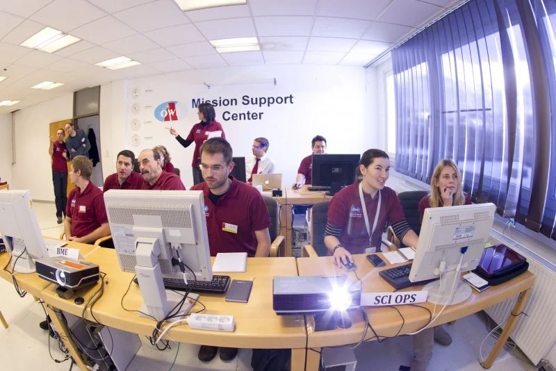 Flight Control room of theMission Support Center in Innsbruck (Image: ÖWF (manfredlang VisuelleKommunikation GmbH))