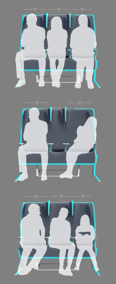 Examples of Morph customized seating