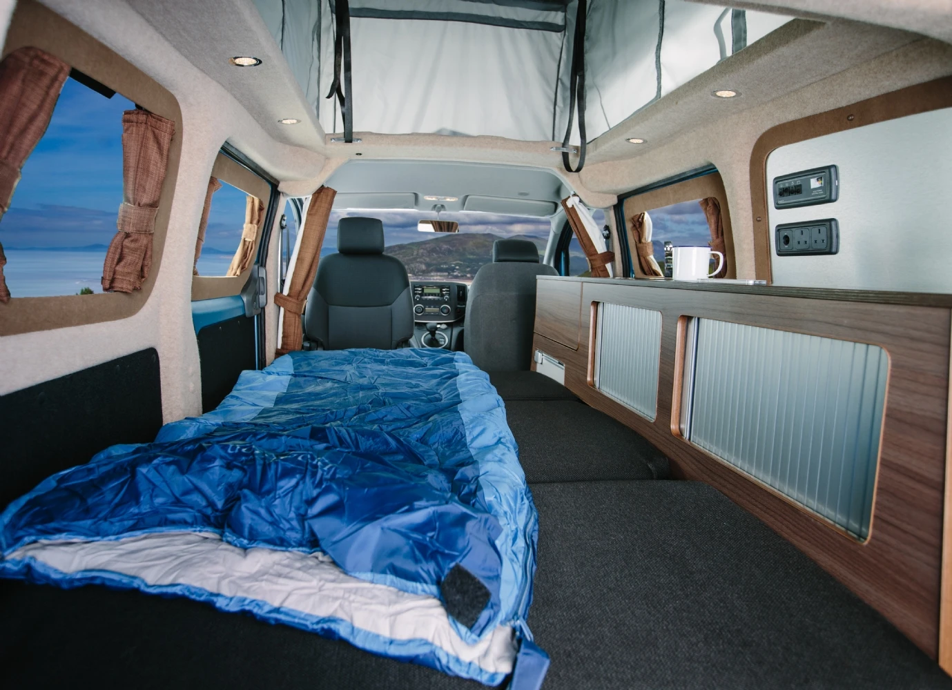 The Hillside Leisure Dalbury E in sleeping configuration