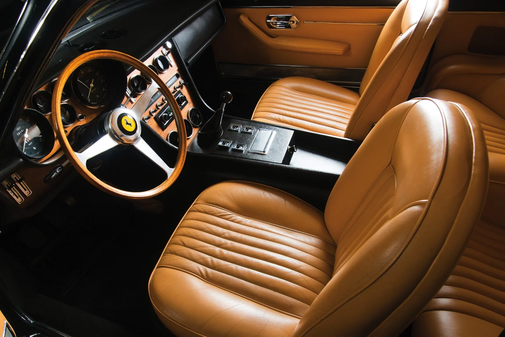 This 1969 Ferrari 365 GTC by Pininfarina is estimated to sell for between $850,000 and $1,100,000