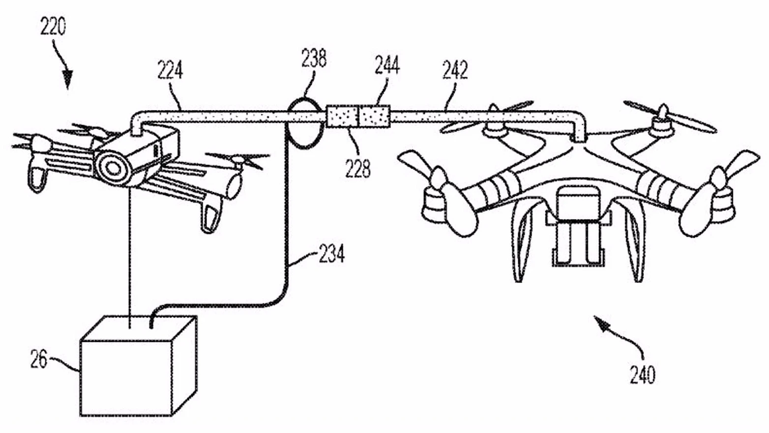 IBM's patent details how packages could be transferred between drones in mid air