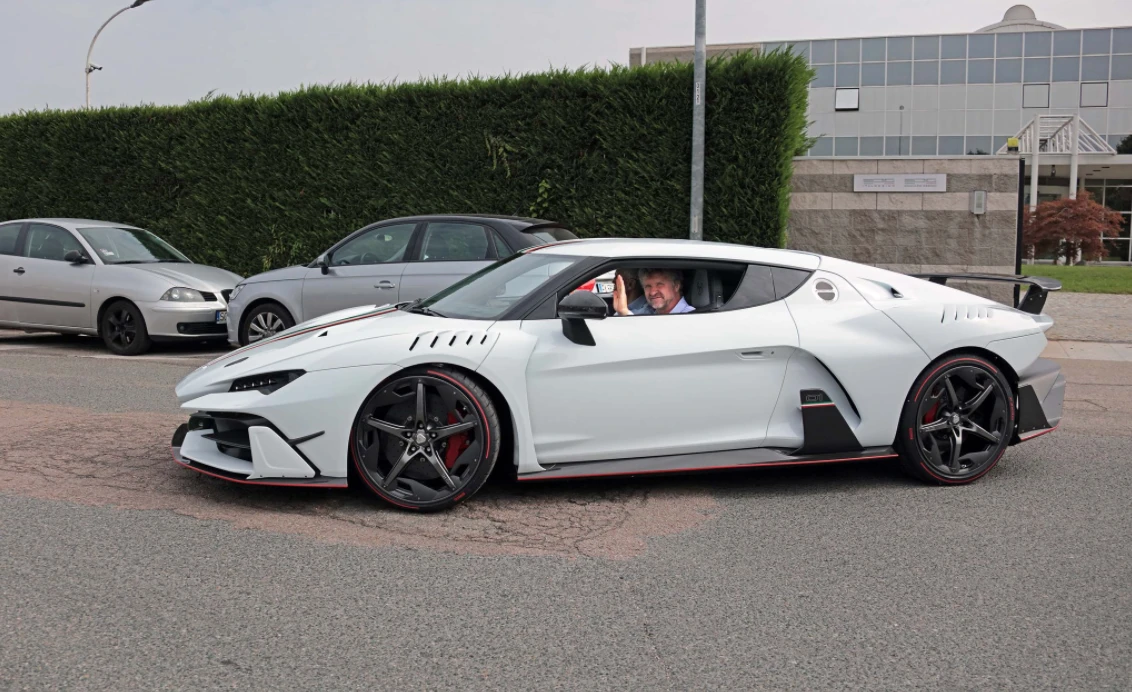 The Italdesign Zerouno with its happy first owner