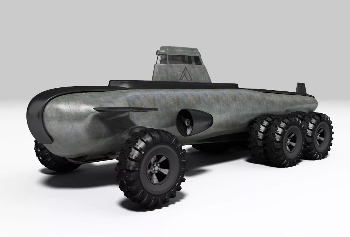 Philip Pauley's proposed Pathfinder submarines would be able to crawl along the sea floor, or move through the water when necessary