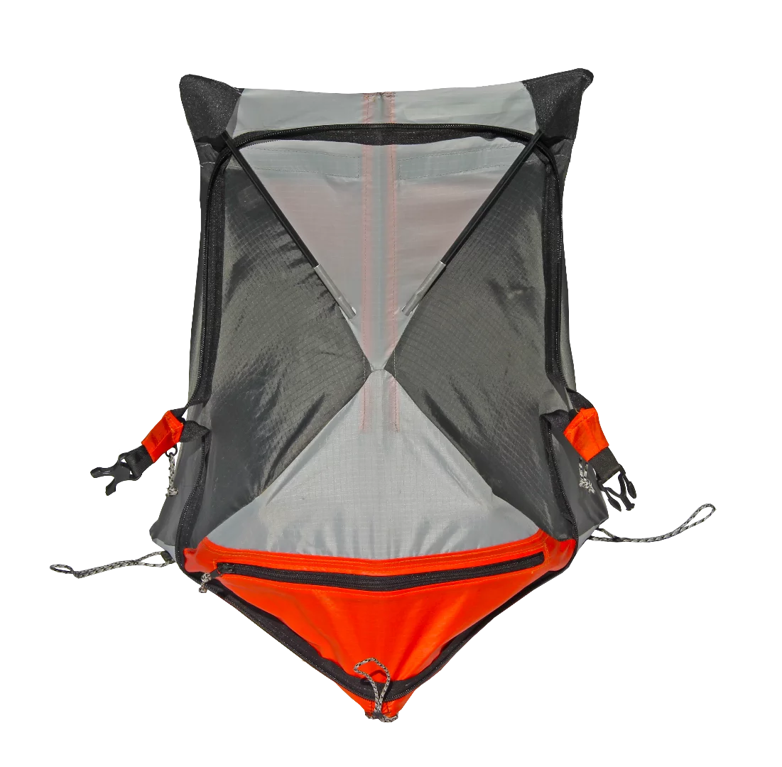 With a few zips and folds, the Cirque packs away