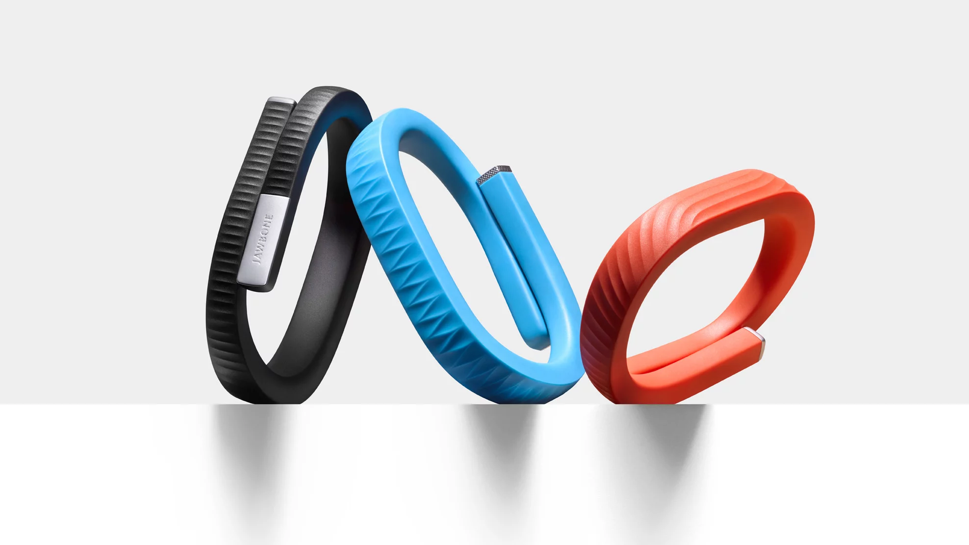 Three of the color options for the Jawbone Up24